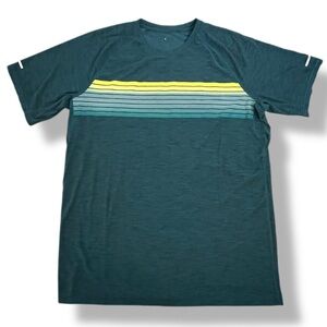 Old Navy Active Retro Polyester Green T-Shirt  Men's XL Tall